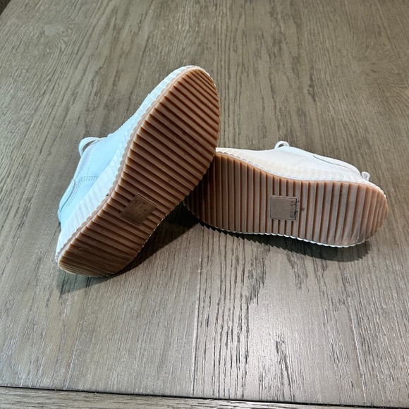 dolce vita Leather Platform Sneakers Size 7 White - Picture 6 of 9